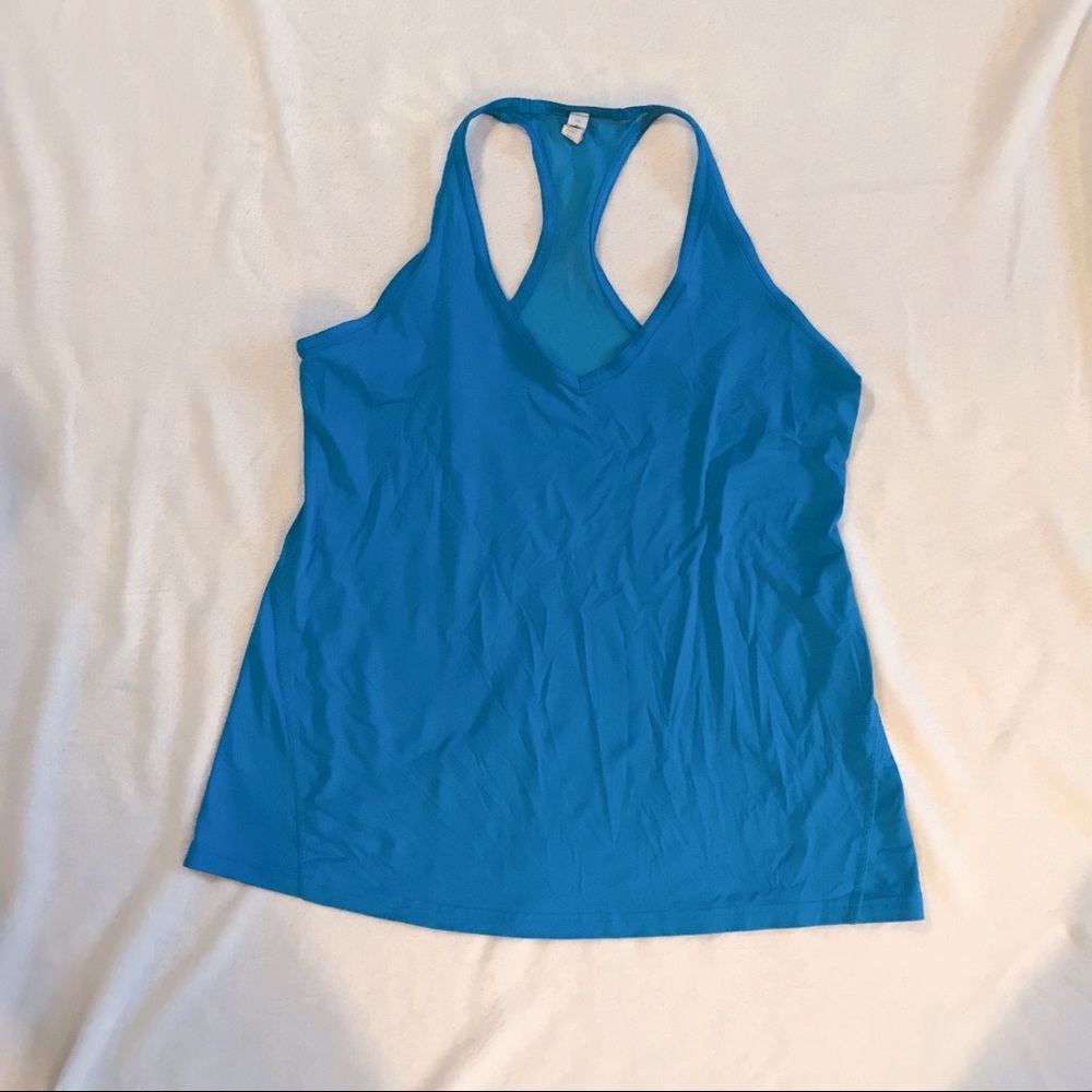 Lululemon wild and free tank blue sz 10
